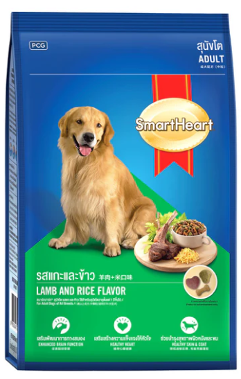 SmartHeart Adult Lamb and Rice Dry Dog Food 3kg
