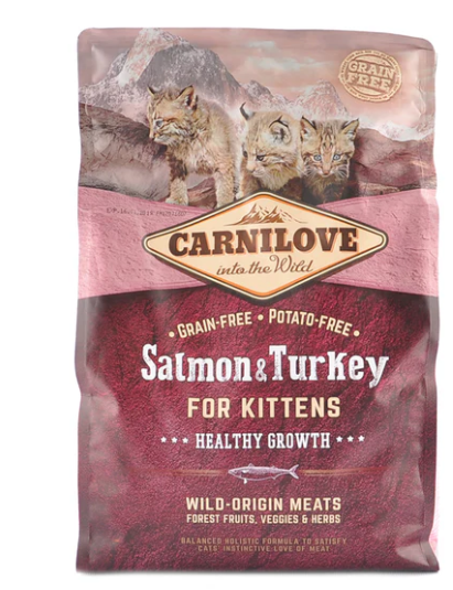 Carnilove Kitten Salmon and Turkey Dry Cat Food 2kg